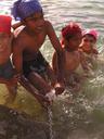 These boys were shortly reprimanded by the Sikh guards on patrol by the waters edge.